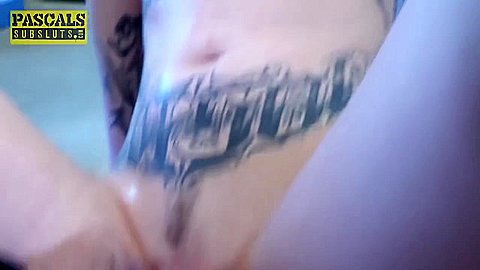 Tattooed Blonde Slut Loves Rough Sex - Hardcore And Deepthroat Blowjob
