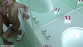 Tattooed Girl Sloppy Blowjob Cock Lover And Passionate Sex In The Bathroom 11 Min