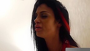 Tattooed, Latin Brunette With Big Boobs Is Sucking A Stiff