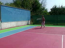 Tennis girl is hungry for some dick