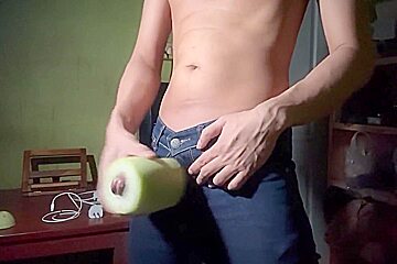 Thailand Guy Fucking Wax Gourd