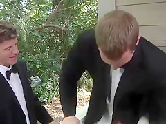 The groom is having hot anal threesome