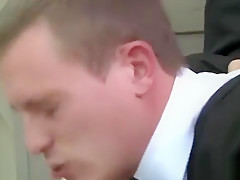 The groom is having hot anal threesome