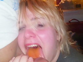 Throat fucked my wife with dirty talk