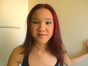 Tiny Asian Redhead girl Kitty Fuck Around