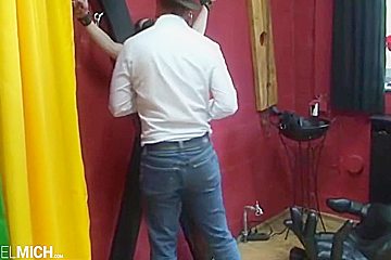 Tiny Slave Bitch Nipple Torture On The Rig
