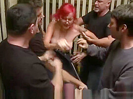 Trapped and Gangbanged in an Elevator