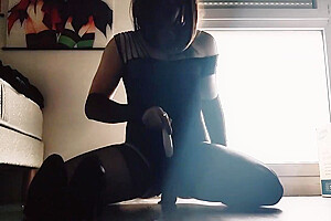 Travesti Francaise Chevauche Step son Gode Tu Veux Participe ?