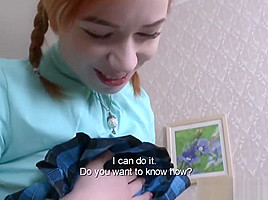 Tricky Old Teacher - Kira Roller put on a tail