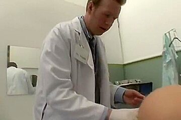 Trusting patient Hannah West anally examined by two doctors