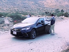 Twink Step Son And His Step Dad Fuck In The Back Seat Of Car