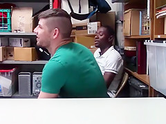 Two perps fighting on camera so LP officer caught them