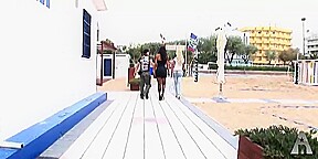Two shemales found on the beach - Pinko TGirls