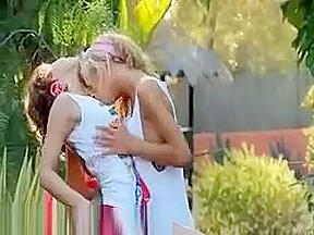 Ultra Sensual Lezz Licking In Garden