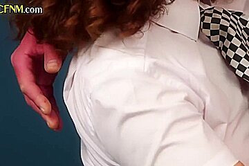 Uniformed Cfnm Dommes Beat Off Subject In Erotic Gro