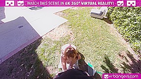 VR BANGERS Randy brunette cougar fucks young gardener