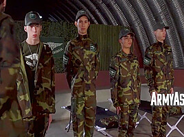 When Youre Late In Military Camp, You Turn Into A Bottom 8 Min - Nathan Gulit, Frank Bauer And Sly Conan