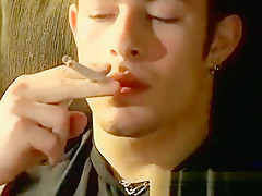 White hairy fat gay porn movie Garage Smoke Orgy