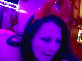 Wife sucking me and talking about how much she likes bbc