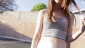 Wonderful babe Joseline Kelly hoopes up with a horny dude