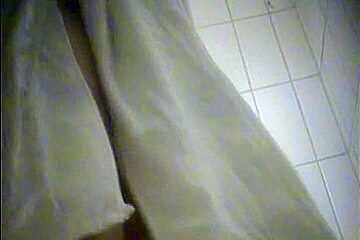 Wrapped in towel this amateur doesn