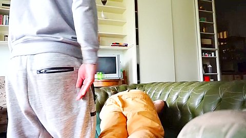 Young Albie Dominated by Baldy Thug