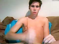 Young Masturbating With A Big Cock