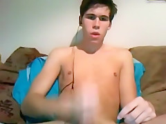 Young Masturbating With A Big Cock