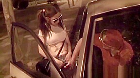 Young girl agrees to suck my dick on the street