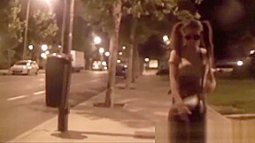 Young girl agrees to suck my dick on the street