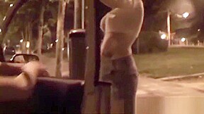 Young girl agrees to suck my dick on the street
