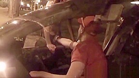 Young girl agrees to suck my dick on the street