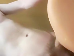 Young guy fucked in tight ass by big realistic cock