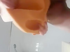 Young guy fucked in tight ass by big realistic cock