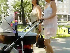 Young milfs and their short skirts get spied