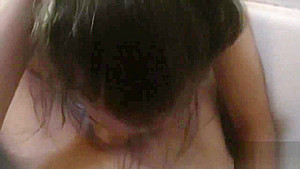 amateur college make great blowjob in bathroom