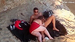big fat ass beach action