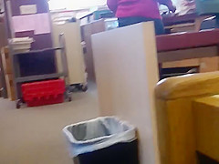 candid librarian jeans ass