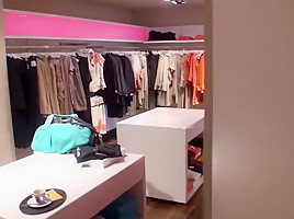 cumshot in the fitting room