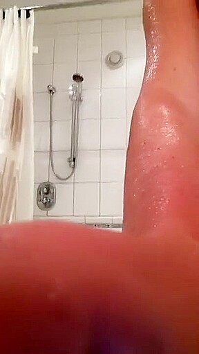 cute skinny showering after teasing her teacher at school