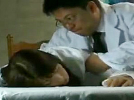 evil doctor massage play his colleague