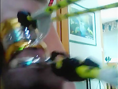 extrem self balls bondage with strech