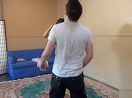 foot slapping kicking girl