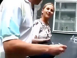 german teen 18+ picked up for her first sex video