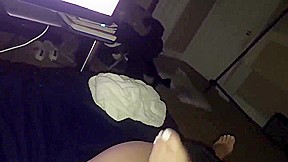 gf footjob