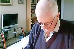 grandpa cum on webcam 11