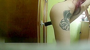 horny amateur teen 18+ caught fucking huge dildo