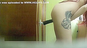 horny amateur teen 18+ caught fucking huge dildo