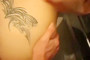 horny brunette with big tits sucks and fucks like a pro