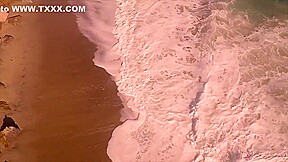 lena anderson walk on beach